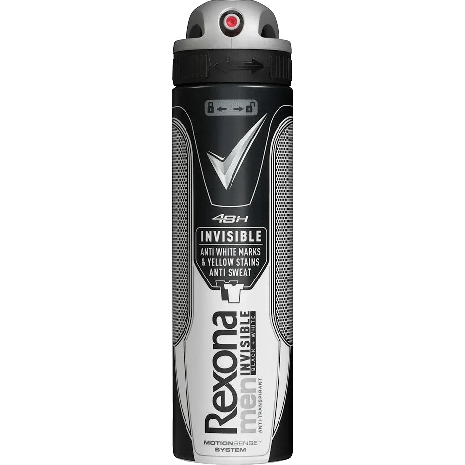 Rexona Men Invisible Black & White Antiperspirant Deodorant Spray 150ml