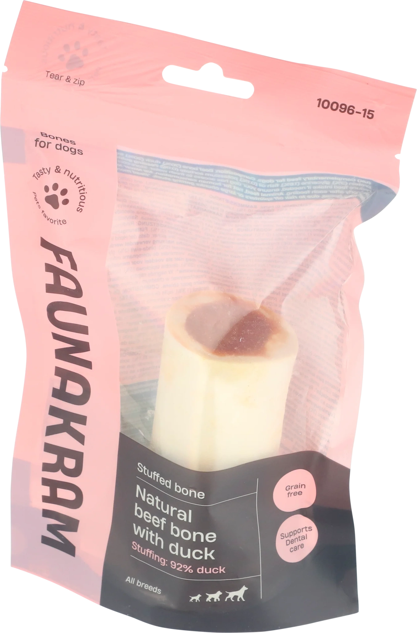 Faunakram Natural beef bone with stuffing: 92% duc