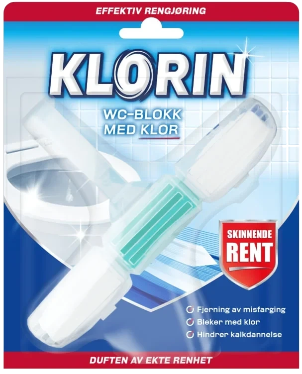 Klorin wc-blokk med klor  40g