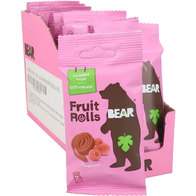 Fruktrullar Hallon 18-pack