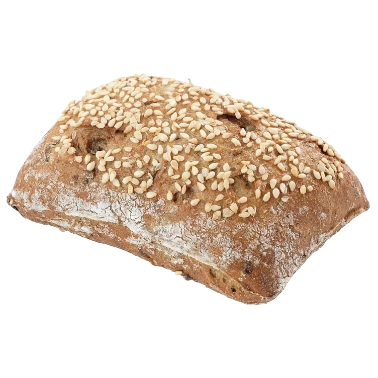 Fullkorn rundstykke med linfrø økol. 75x72gg