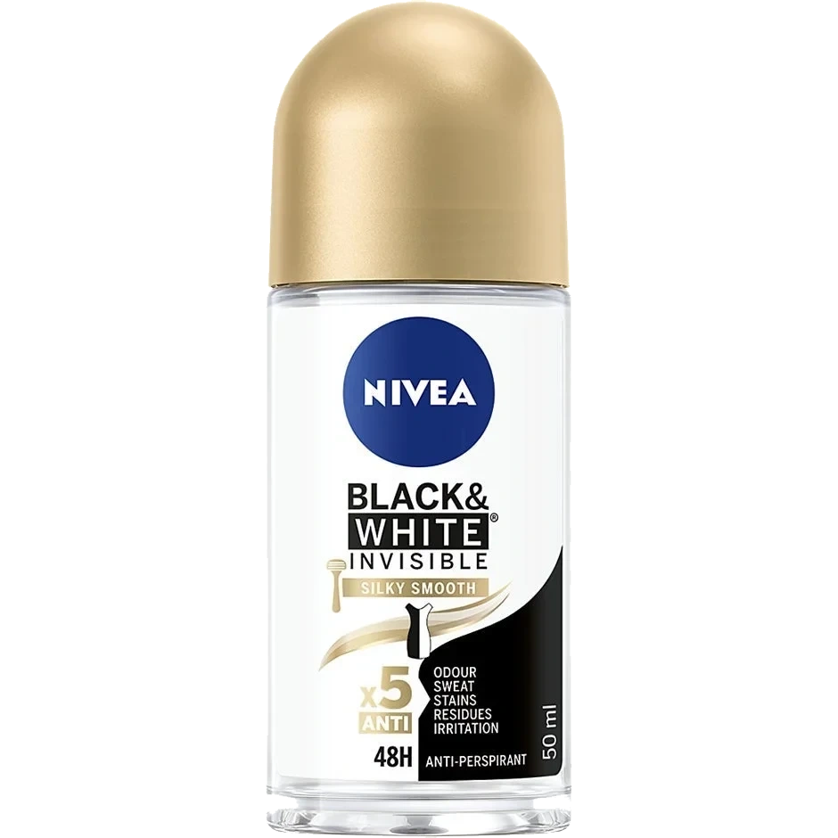 NIVEA Deo Rollon Black & White Silky Smooth