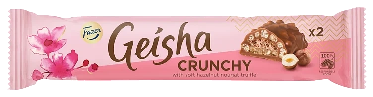 Geisha Crunchy Sjokoladebar 50g Fazer