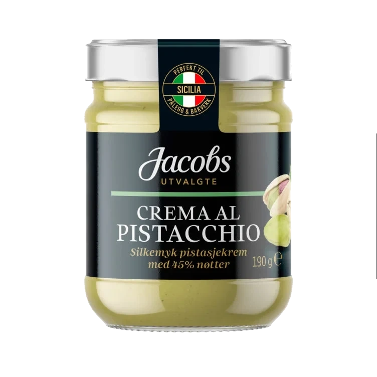 Crema Al Pistacchio 190g Jacobs Utvalgte