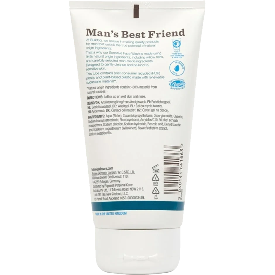 Bulldog Sensitive Face Wash 150 ml