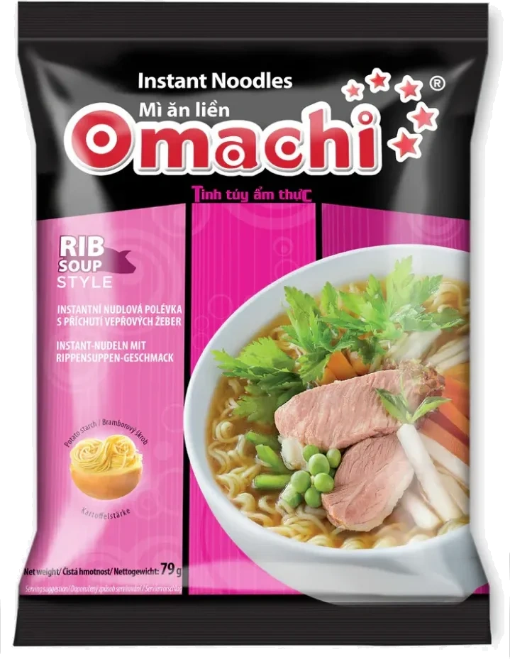 Omachi Nudler Ribbe 79g