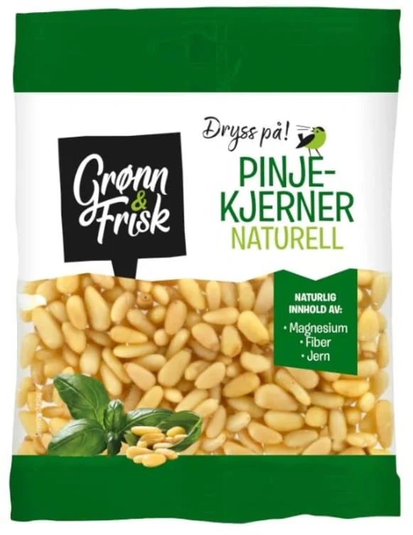 Pinjekjerner Naturell 35g Grønn&Frisk