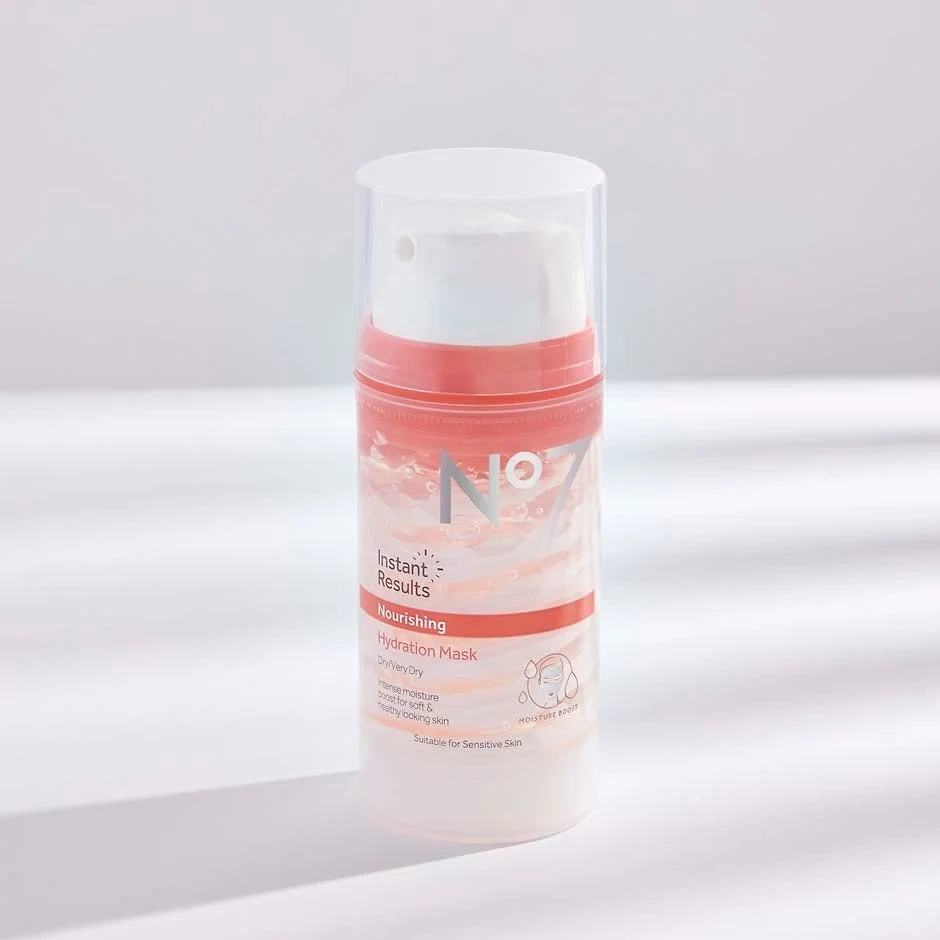 No7 Instant Results Nourishing Hydration Mask for Moisturisation, Brightness