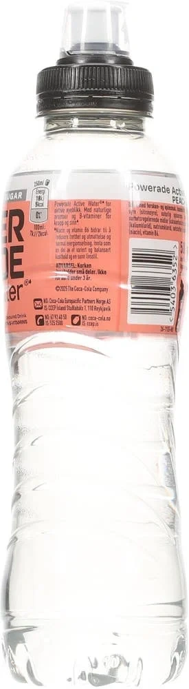 Powerade Active water Peach apple