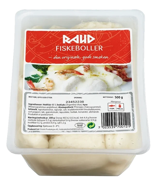 Fiskeboller i Lake 500g Raud