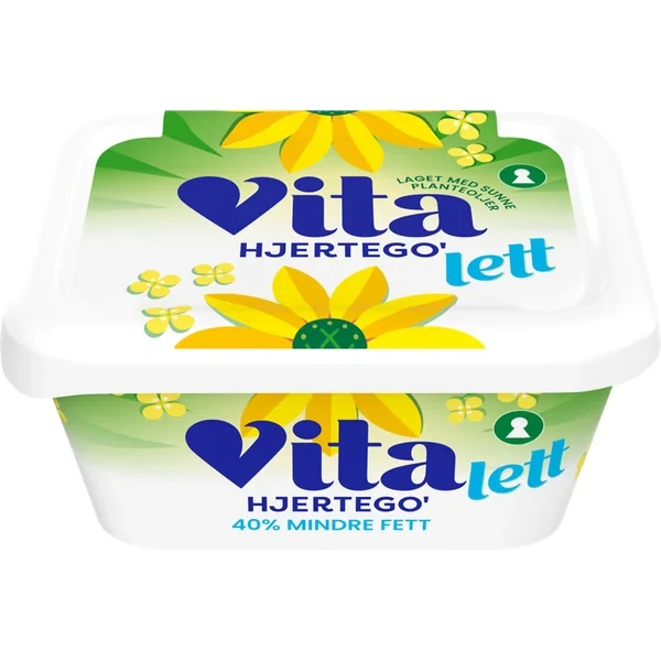 Vita Hjertego Lettmargarin 370g