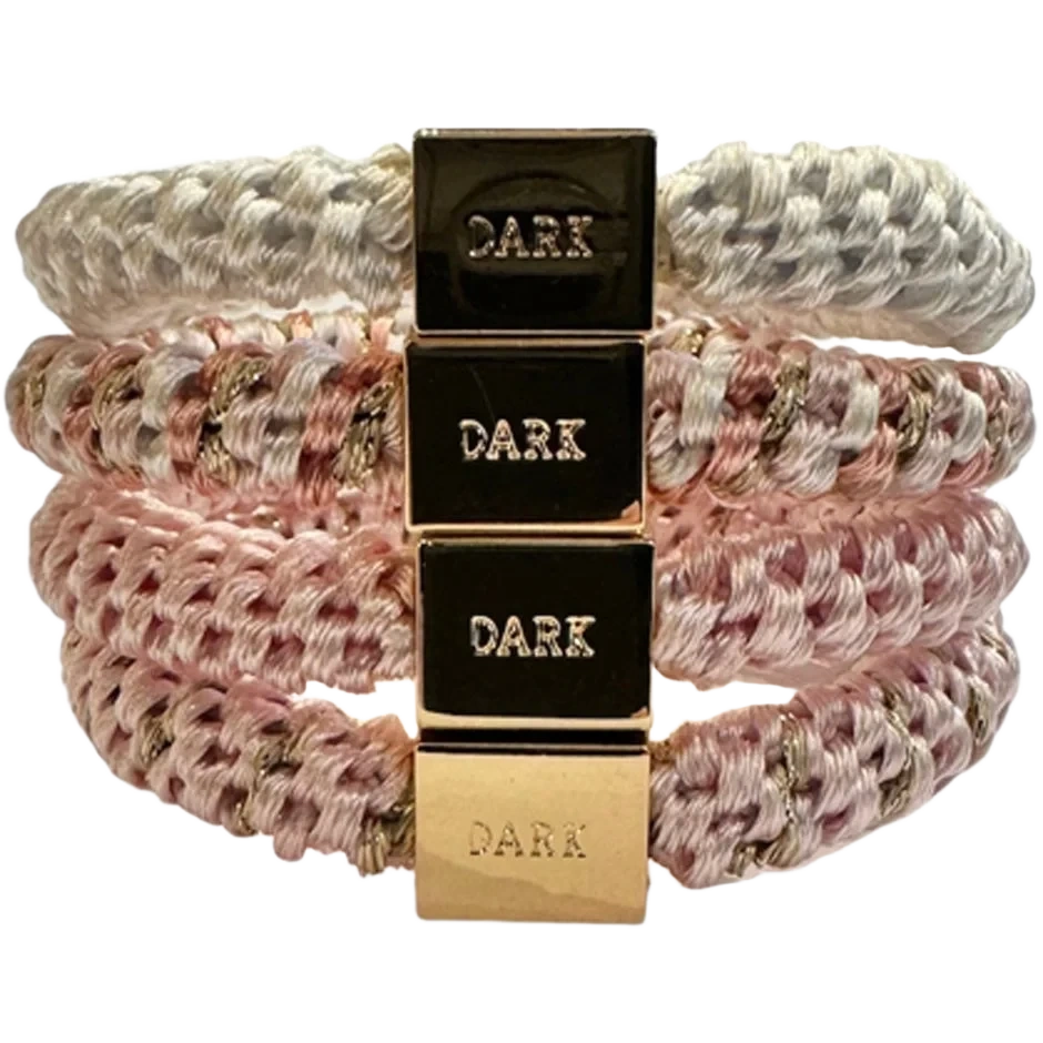 Dark Fat Hair Ties 4 pk Combo