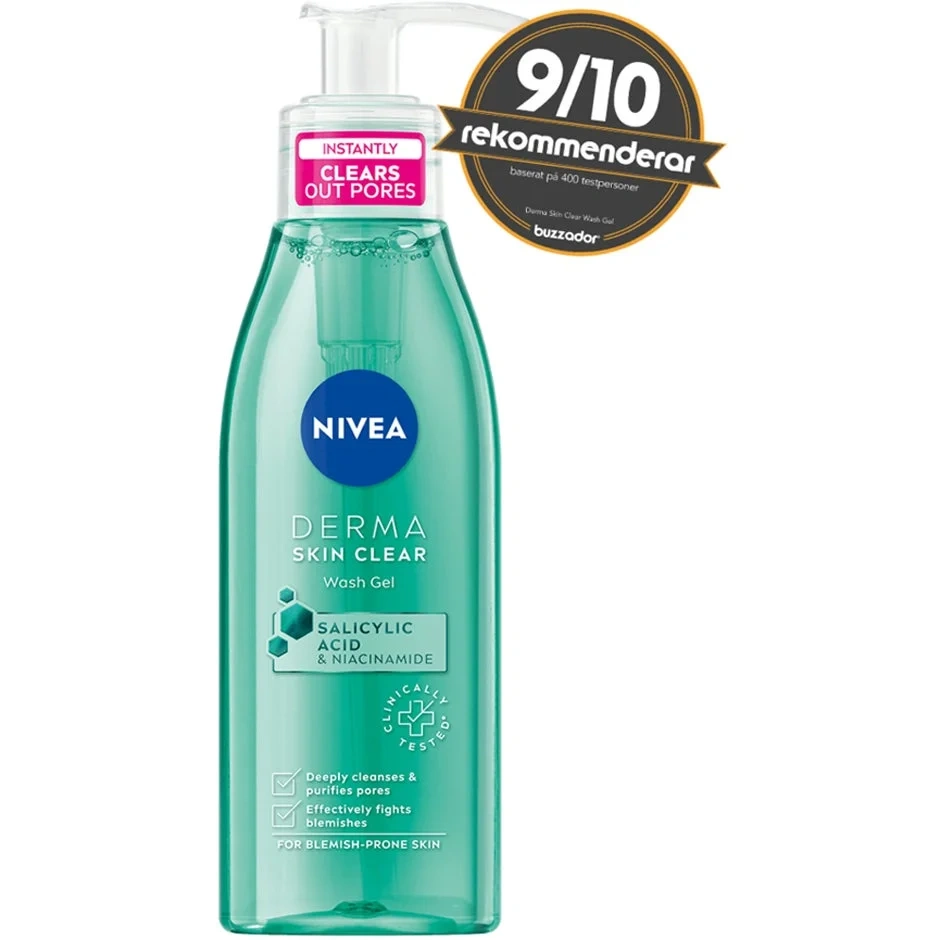 Nivea Derma Skin Clear Wash Gel, 150ml