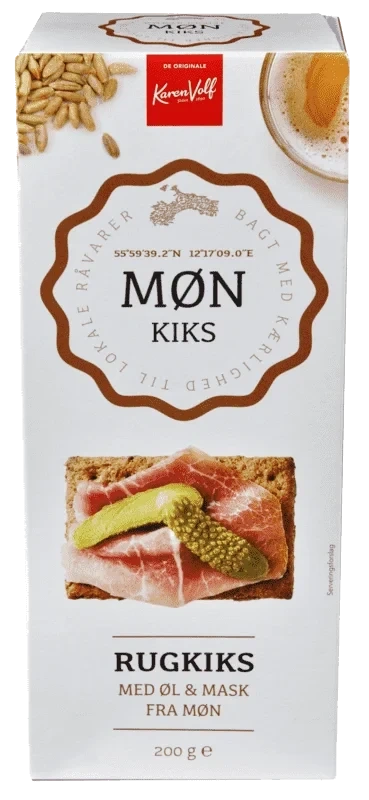Karen Volf Møn Rugkjeks med Øl 200g