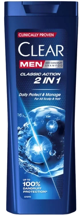 Clear Shampoo 2in1 Classic Action 225ml