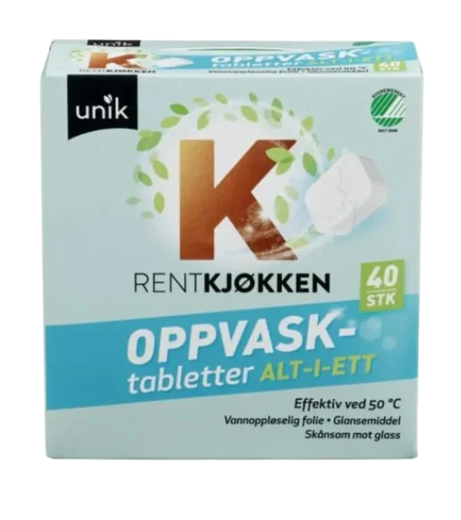 Maskinoppvask Tabletter Alt-I-1 40stk Unik