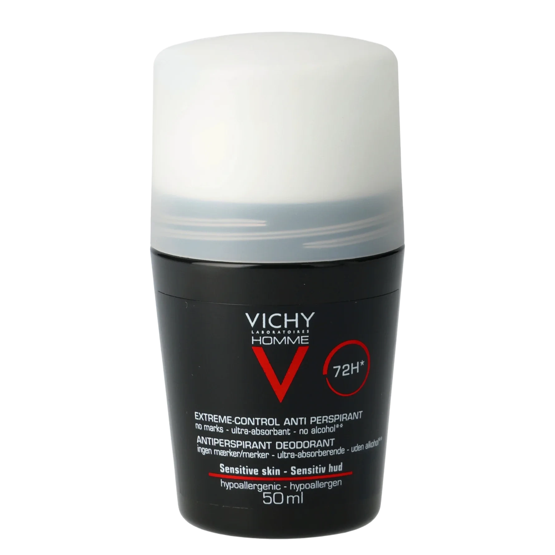 Vichy Homme Antiperspirant Deodorant Roll-On 72H 50 ml