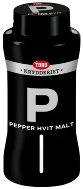 Pepper Hvit Malt 400g Toro Krydder