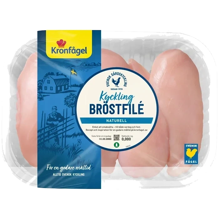 Kycklingfilé Färsk ca 925g Kronfågel