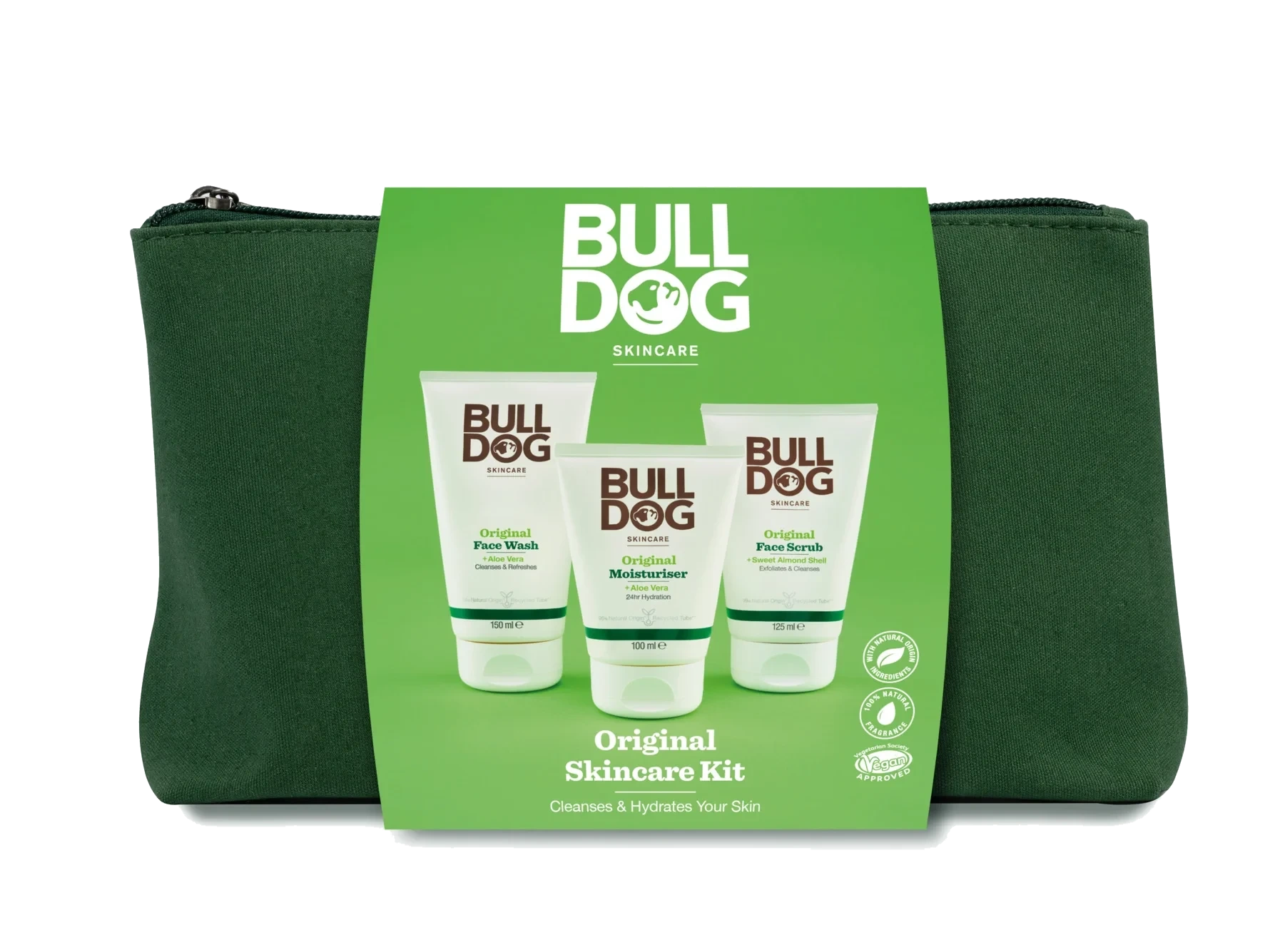 Bulldog Original Skincare Kit Washbag Gift Box