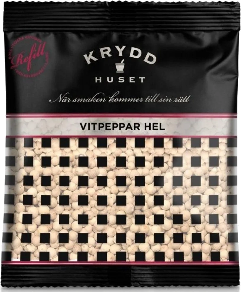 Kryddhuset Hvitpepper Hel 25g