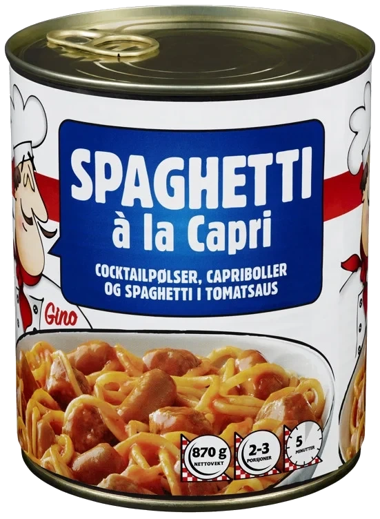 Spaghetti a la capri 1/1bx    870g