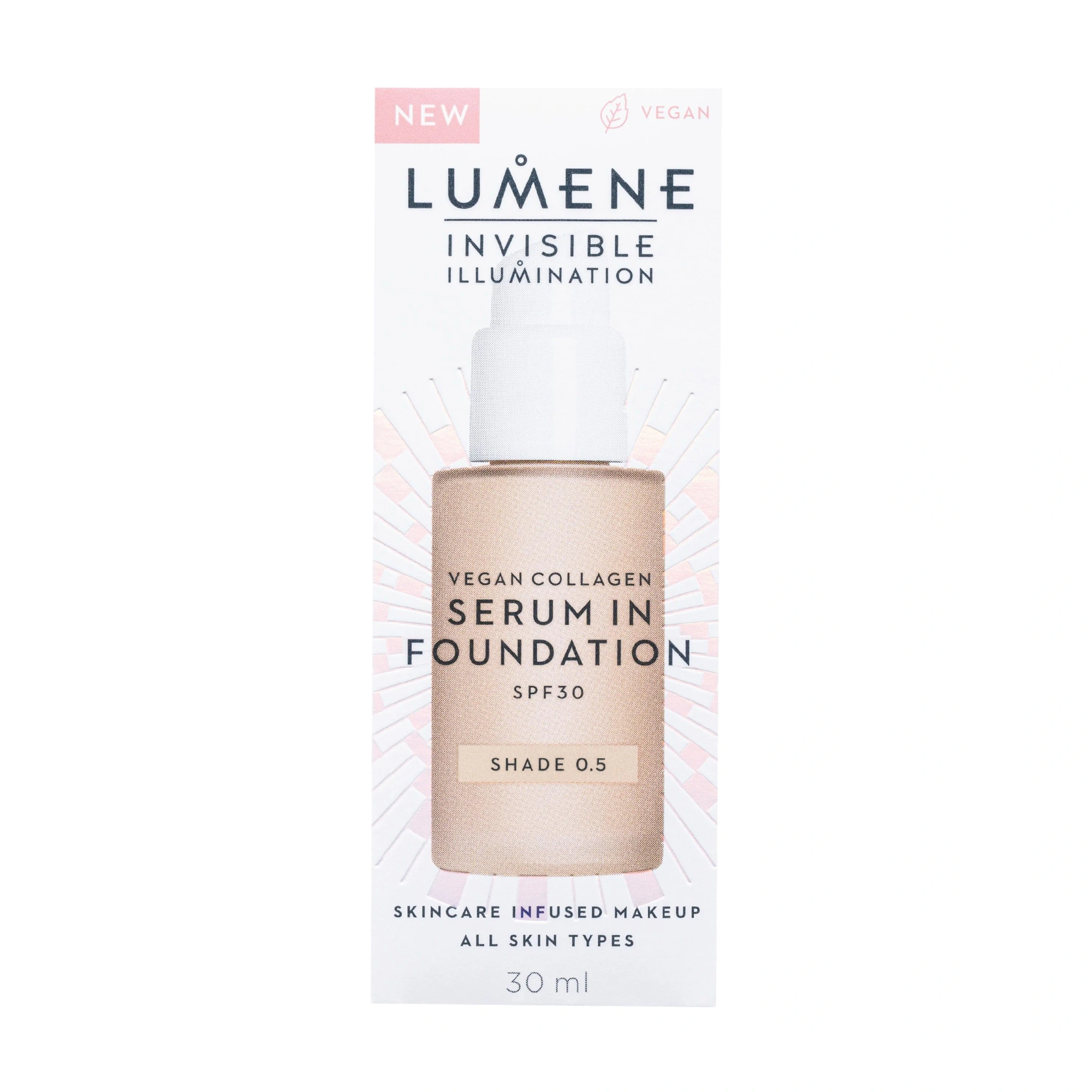 Lumene Invisible Illumination Serum In Foundation SPF30, Farge 0.5, 30 ml