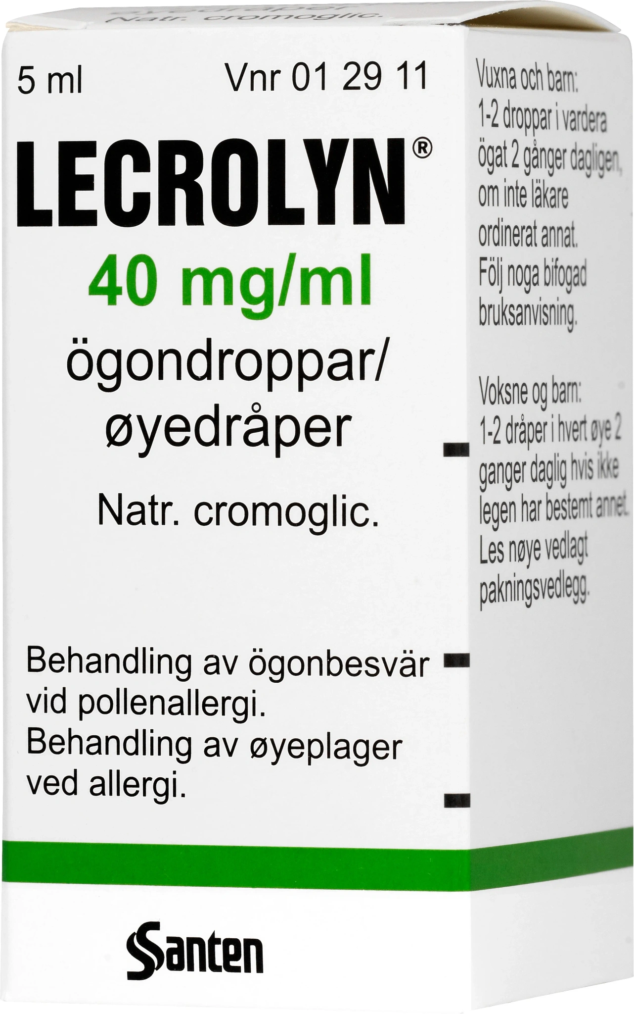 LECROLYN Ögondroppar flaska
