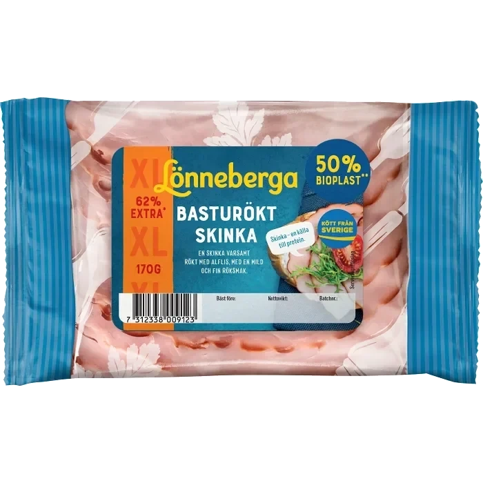 Skinka Basturökt 170g Lönneberga