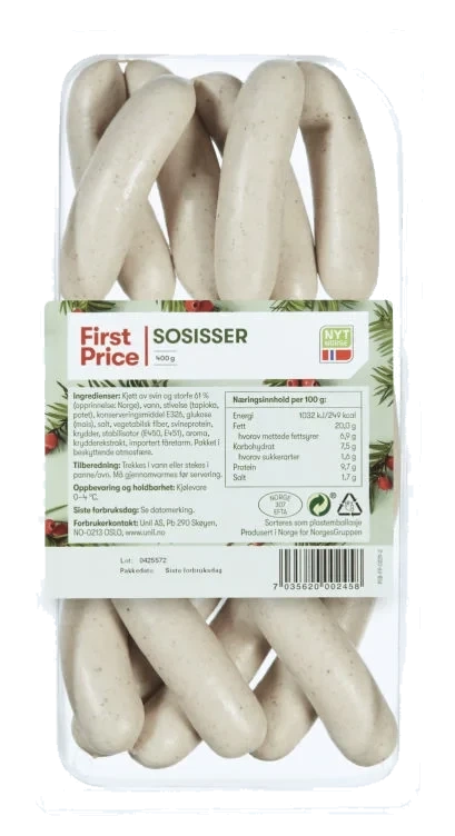 Sosisser 400g First Price
