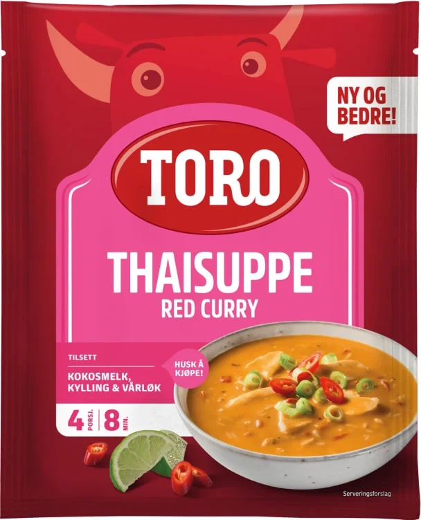 Thai Red Curry Suppe 118g Toro