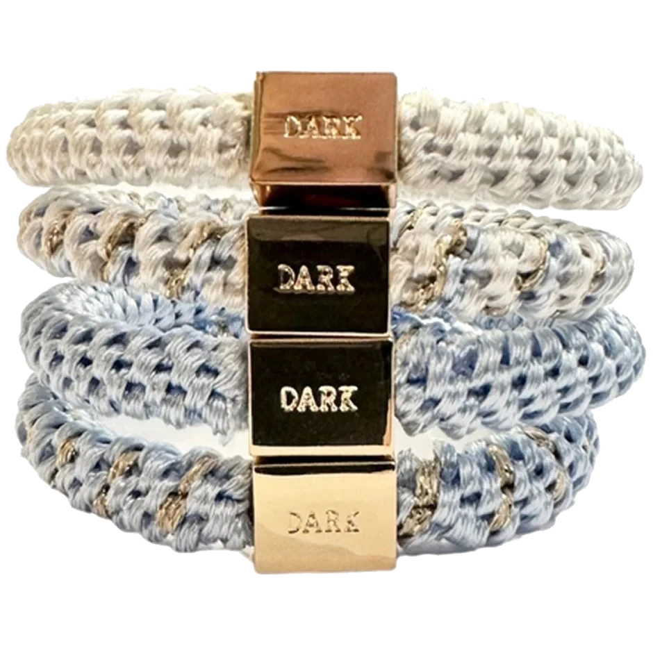 Dark Fat Hair Ties 4 Pk Combo