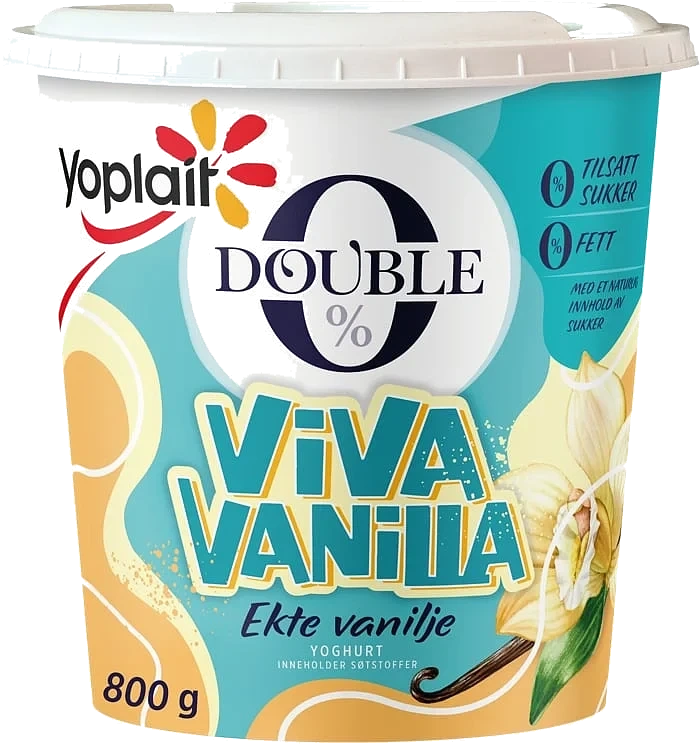Yoplait double 0 yoghurt viva vanilla  800g