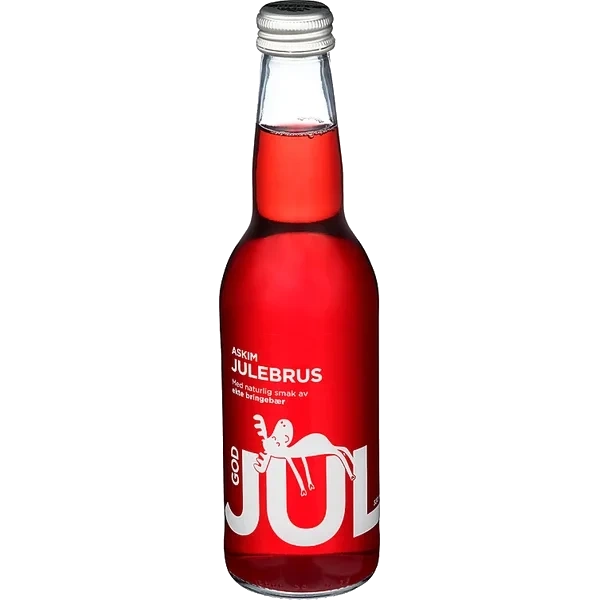 Askim Julebrus M/bringebær 0,33l Fl
