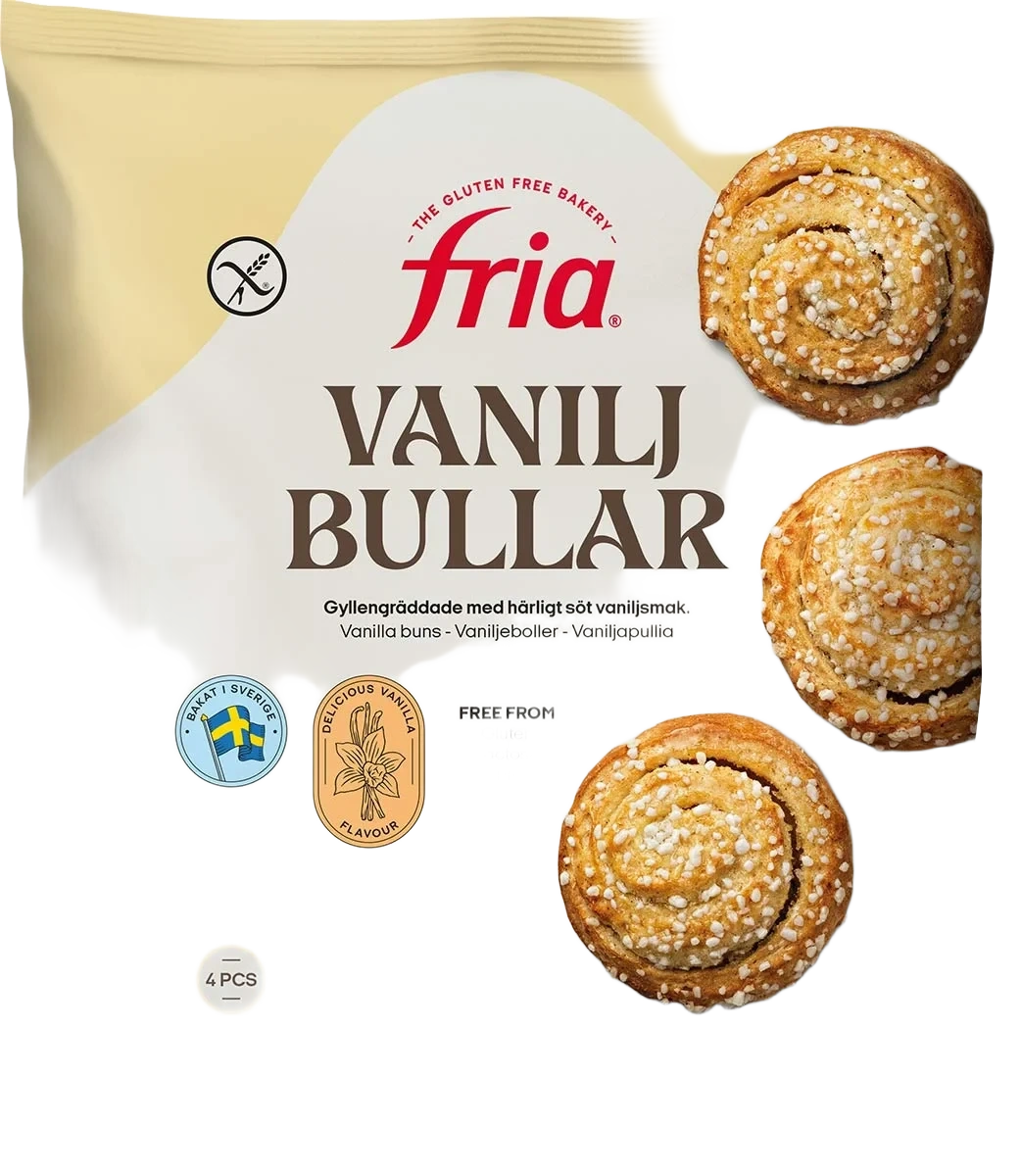 Vaniljeboller glutenfri 230g Fria