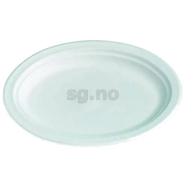 Tallerken oval 19x26cm hvit    140stk
