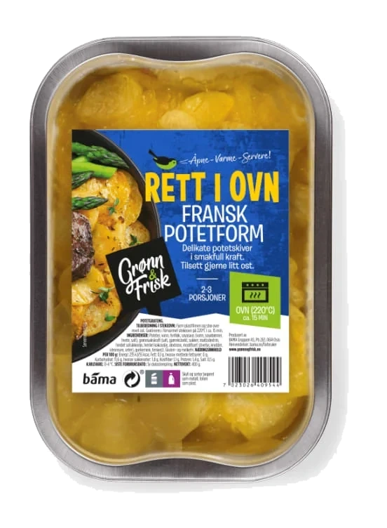 Fransk Potetform 400g Alu-Beger Grønn&Frisk