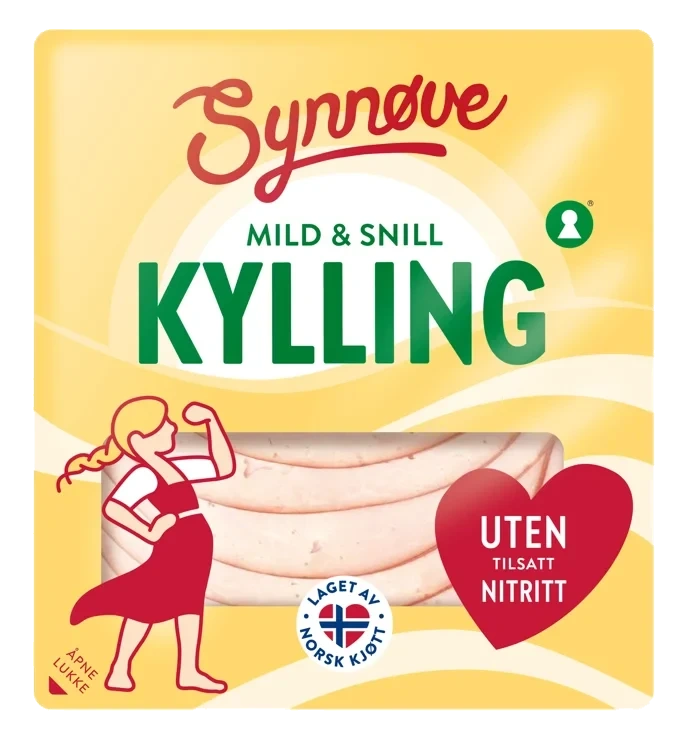 Kyllingfilet Mild&Snill skivet 100g Synnøve
