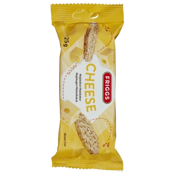 Maiskaker Cheese Glutenfri 25g Friggs