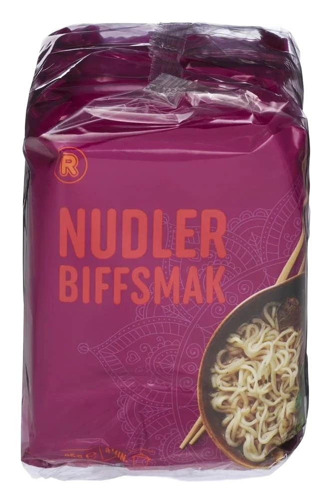 Nudler med biffsmak 5x85g, 425 g