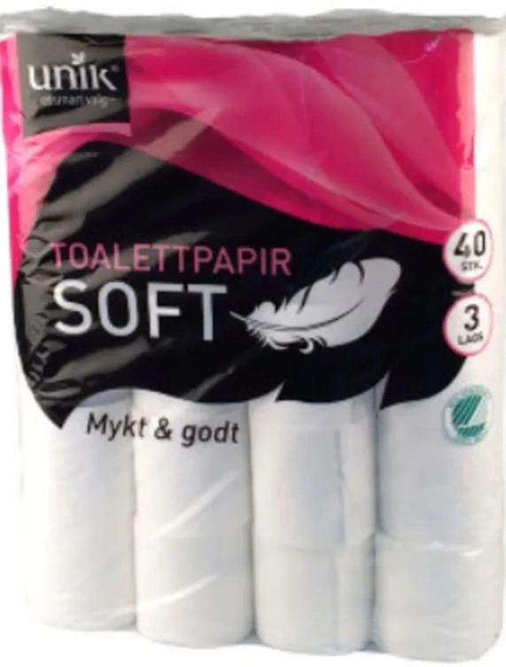Toalettpapir Soft 3lags 40rl Unik