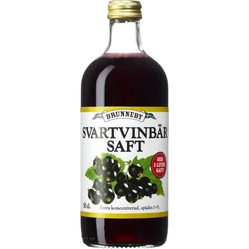 Svart Vinbärs Extra Koncentrerad Saft Glas