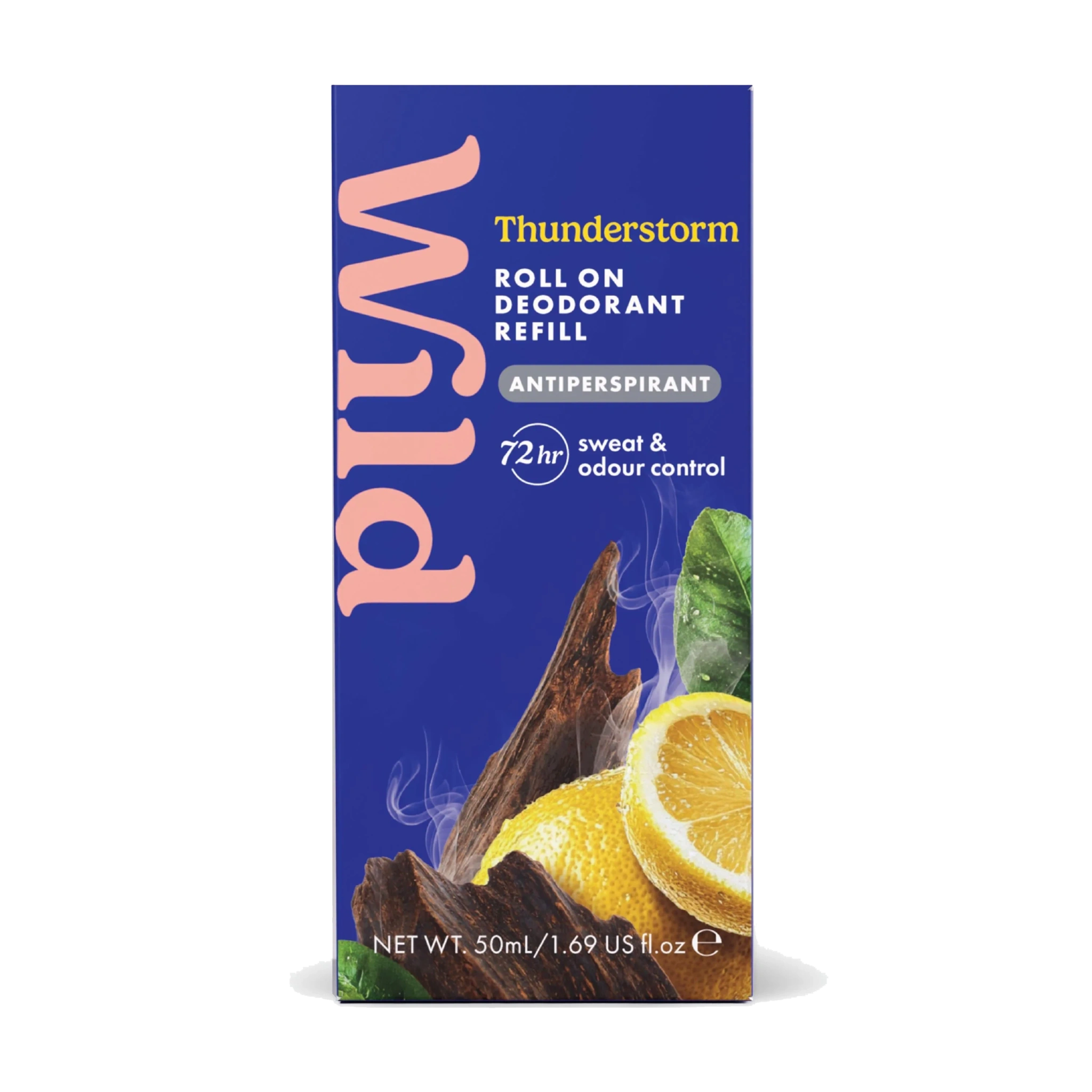 Wild Roll on Antiperspirant Thunderstorm Refill, 50 ml