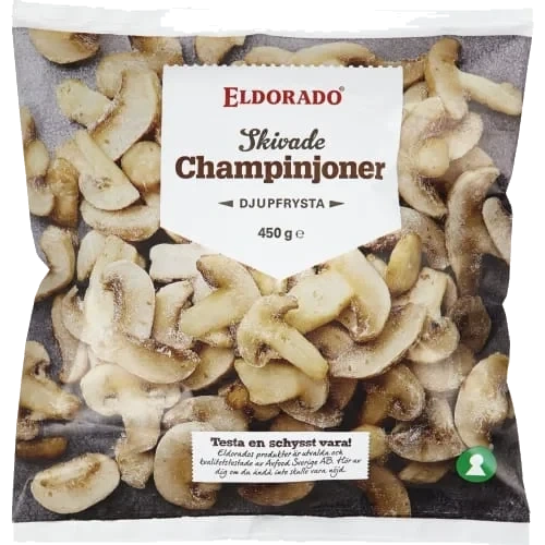 Champinjoner Skivade Frysta
