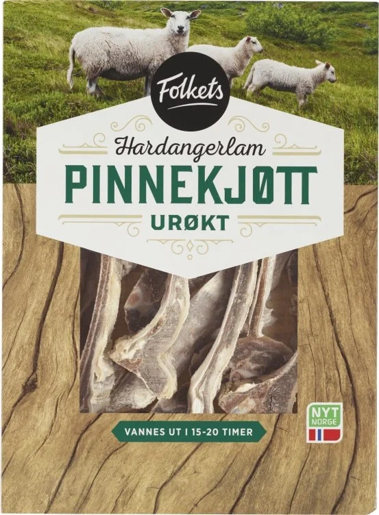Pinnekjøtt Urøkt Hardangerlam Ca1,3kg Folkets