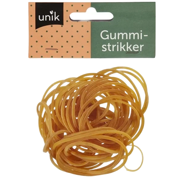 Gummistrikk Unik