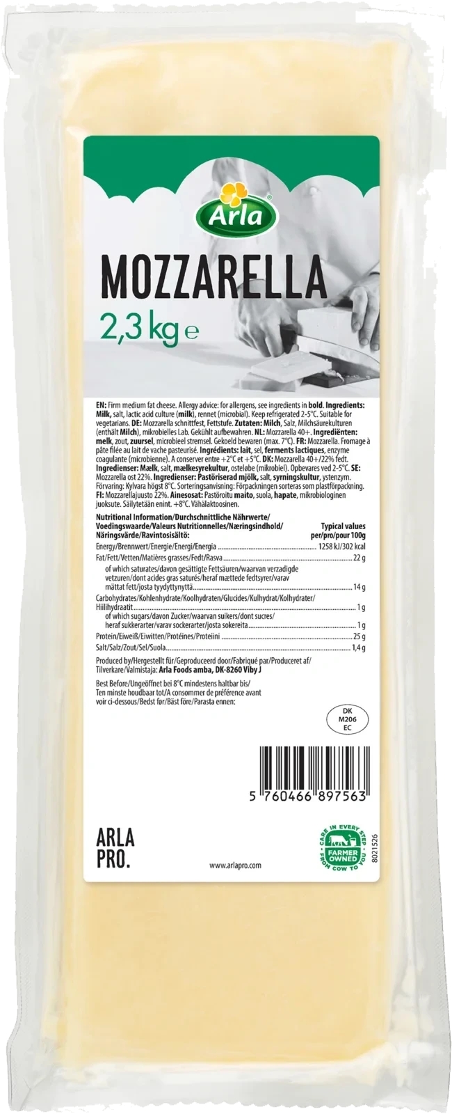 Mozzarellafilé 22%