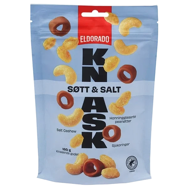 Nøtter Søt&salt 160g Eldorado