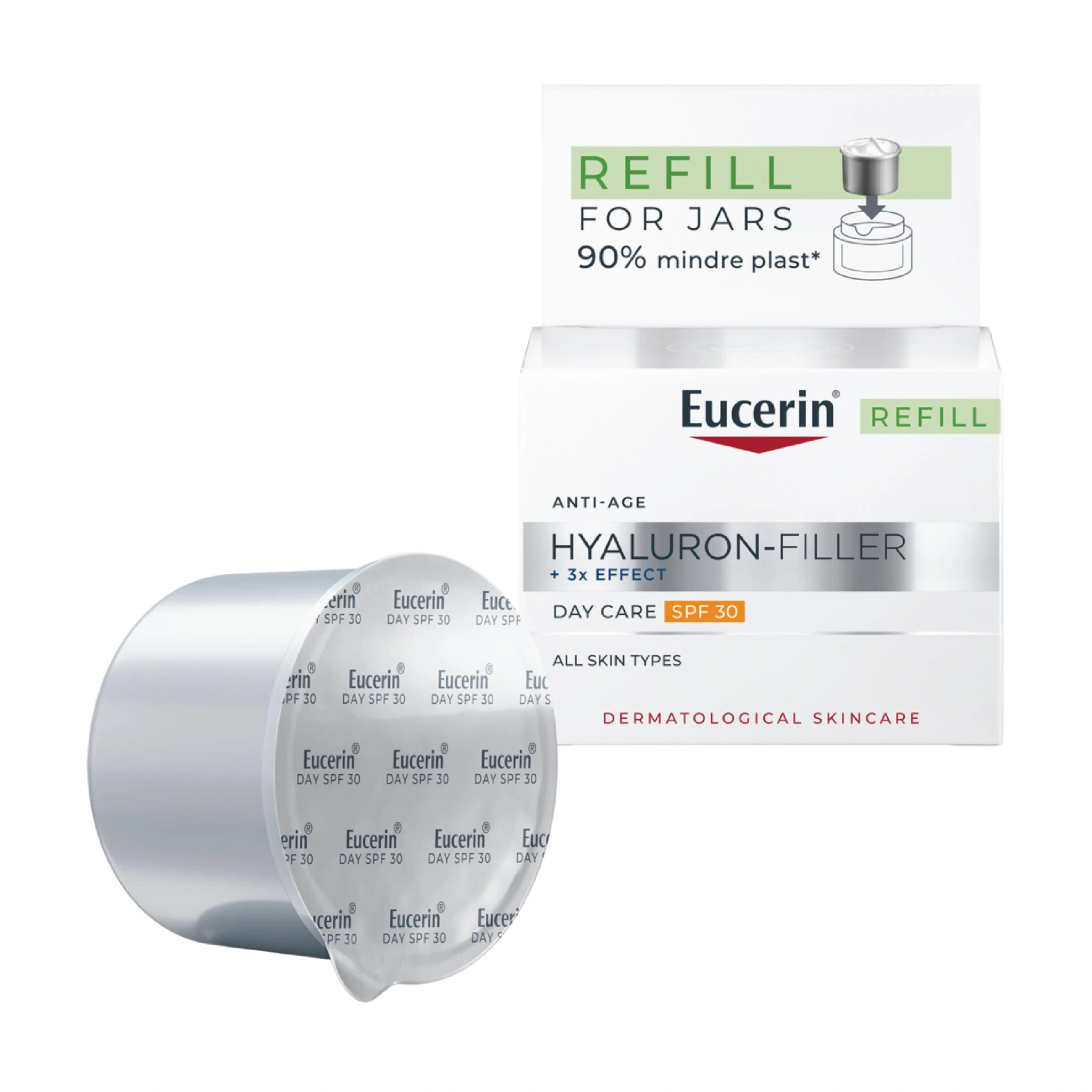 Eucerin Hyaluron-Filler +3x dagkrem SPF30 refill 50 ml