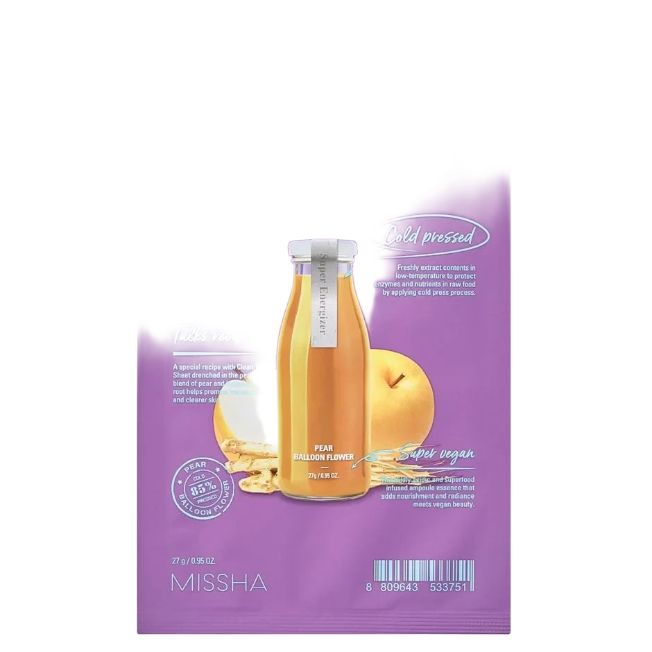 MISSHA Talks Vegan Squeeze Sheet Mask [Super Energizer]